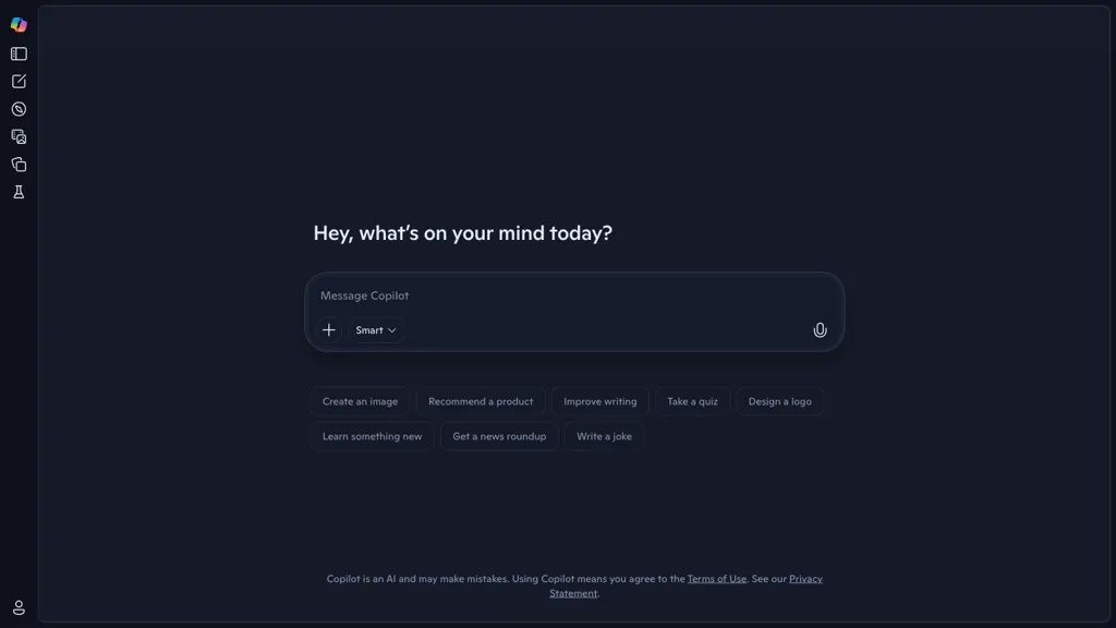 Microsoft Copilot screenshot