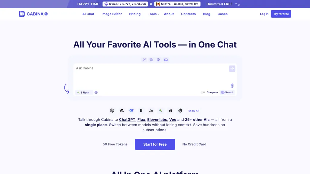 Cabina AI screenshot