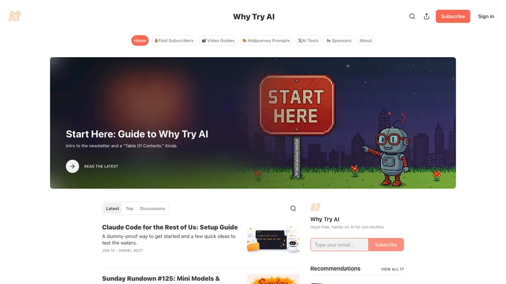 Why Try AI screenshot