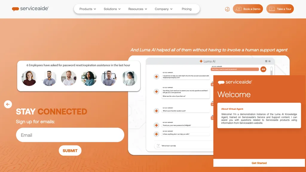 Serviceaide.com screenshot