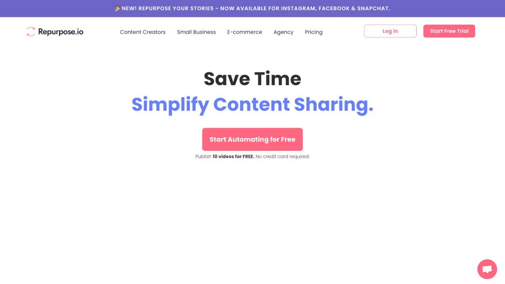 Repurpose.io screenshot