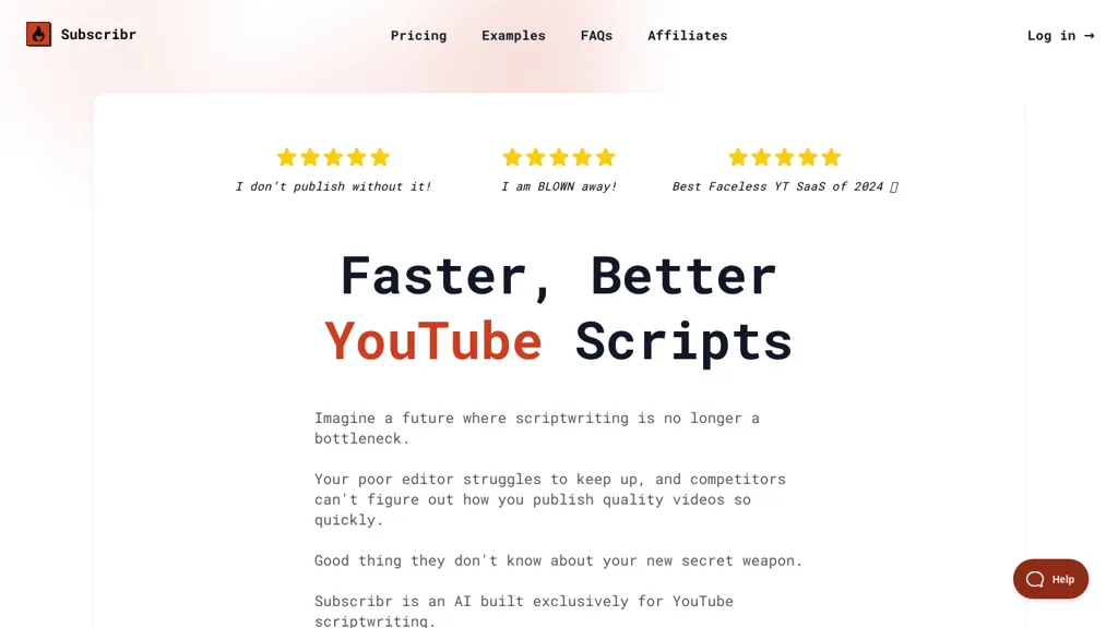 Subscribr screenshot