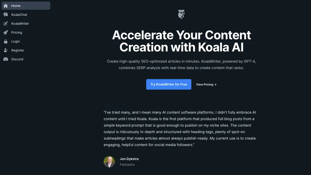 KoalaWriter screenshot