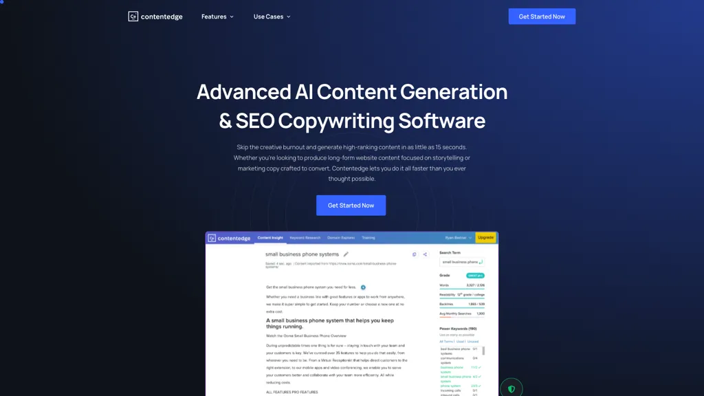 ContentEdge screenshot