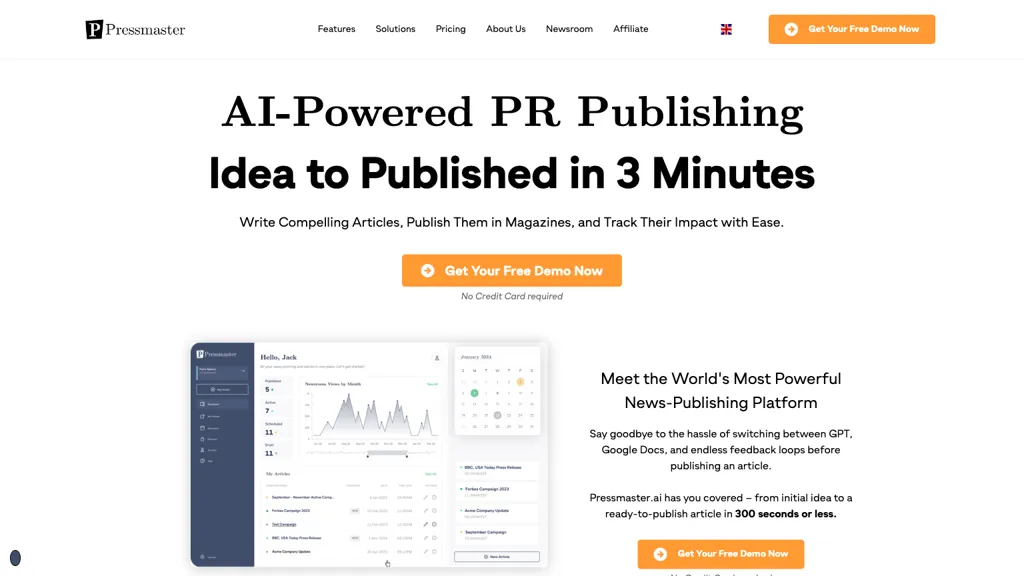 Pressmaster.ai screenshot