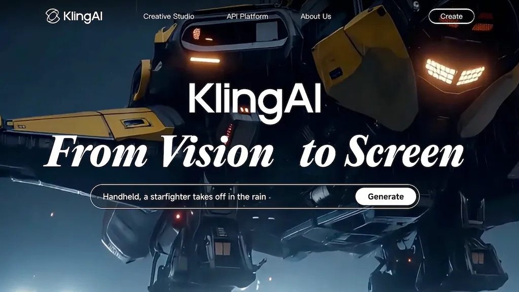 Kling AI screenshot