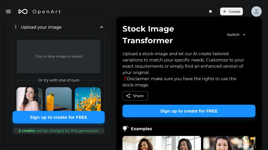 Stock Image Transformer screenshot