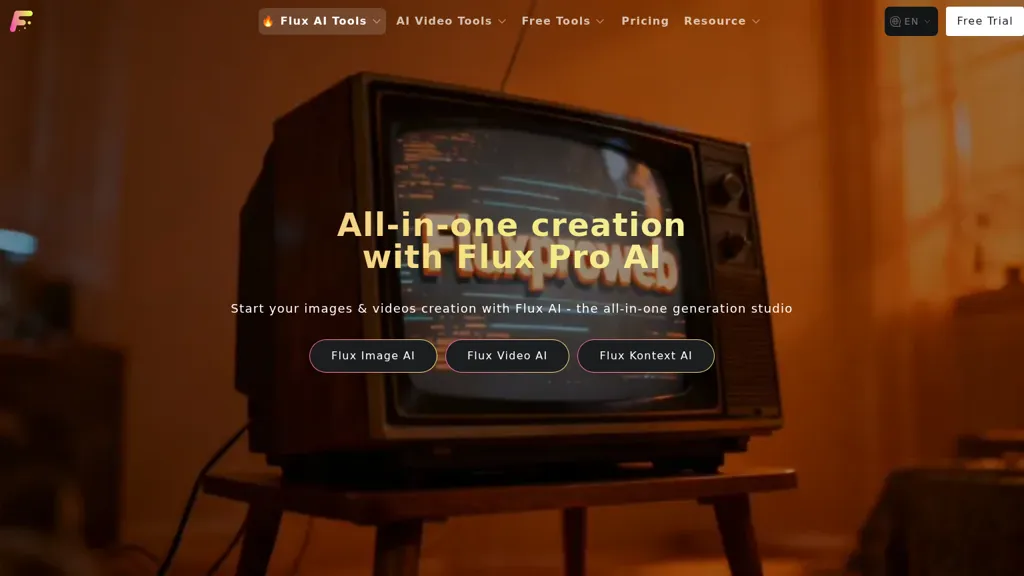 Flux AI Proweb screenshot