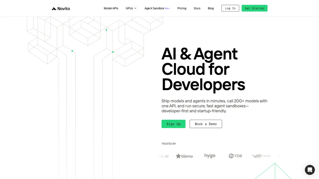 novita.ai screenshot
