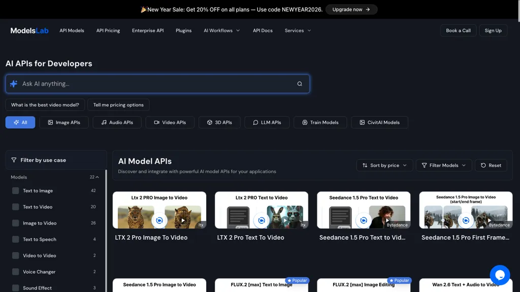 ModelsLab screenshot