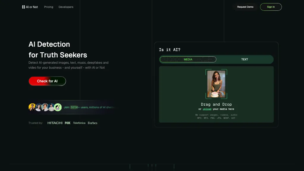 AI or Not screenshot