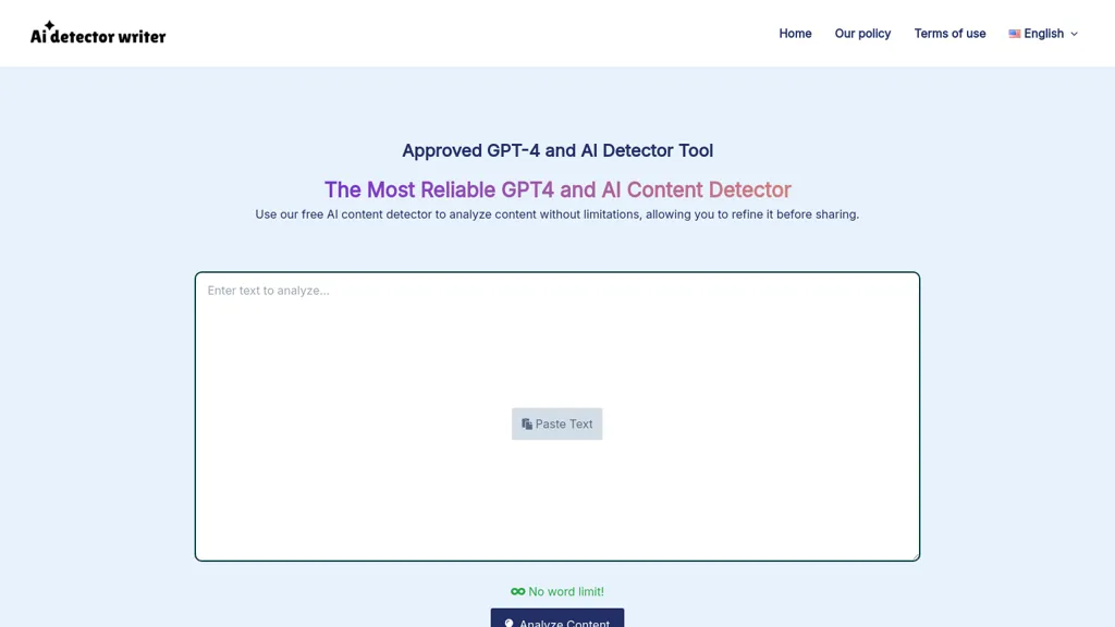 AI Detector Writer screenshot