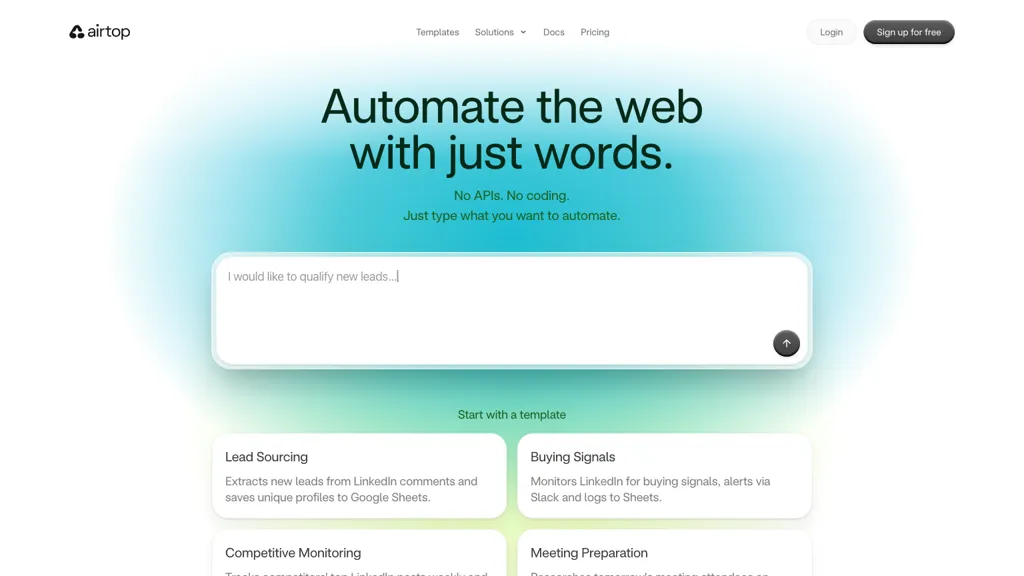 Airtop screenshot