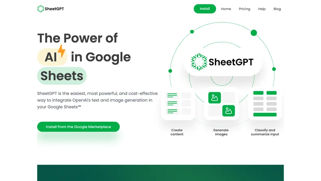 SheetGPT screenshot