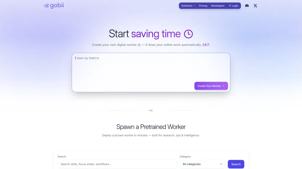 Gobii screenshot