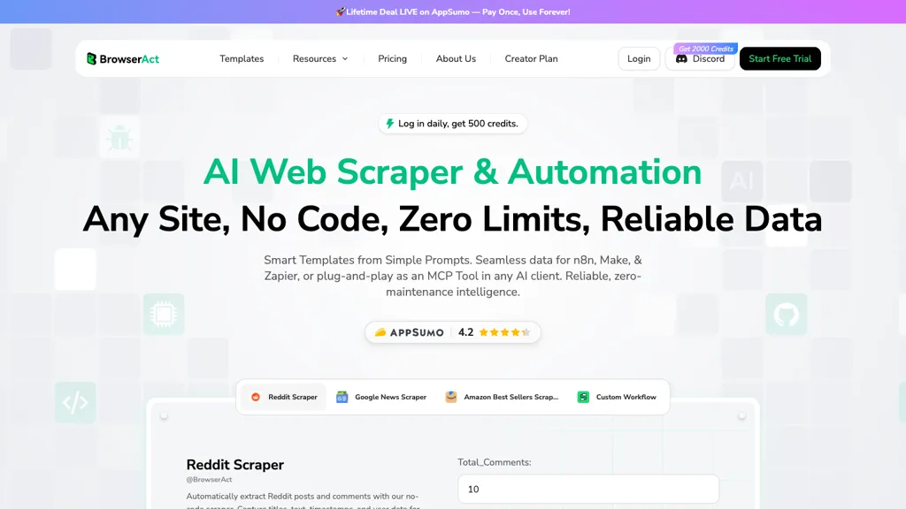 BrowserAct screenshot