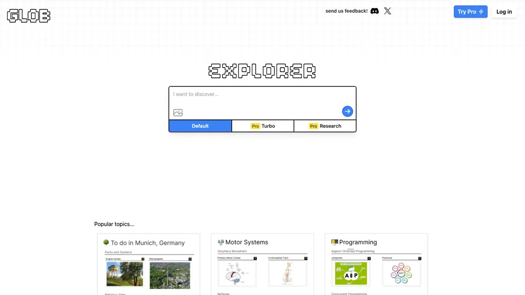 Globe Explorer screenshot