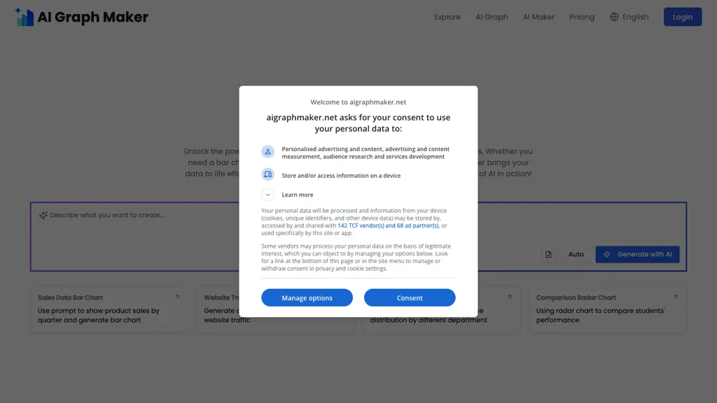 AI graph maker screenshot