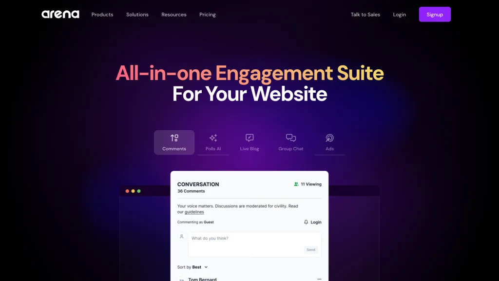Arena screenshot