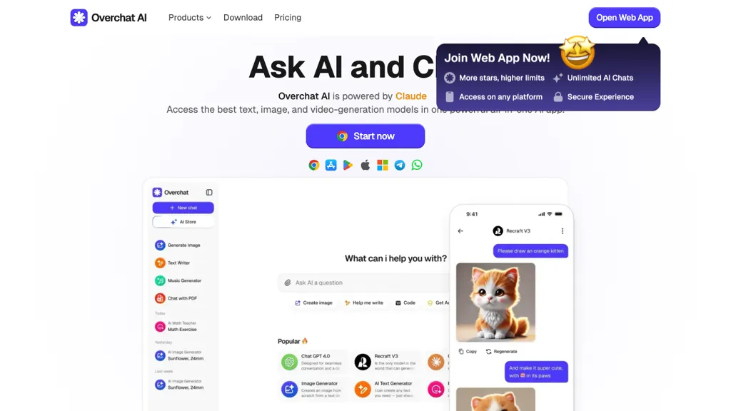 Overchat screenshot