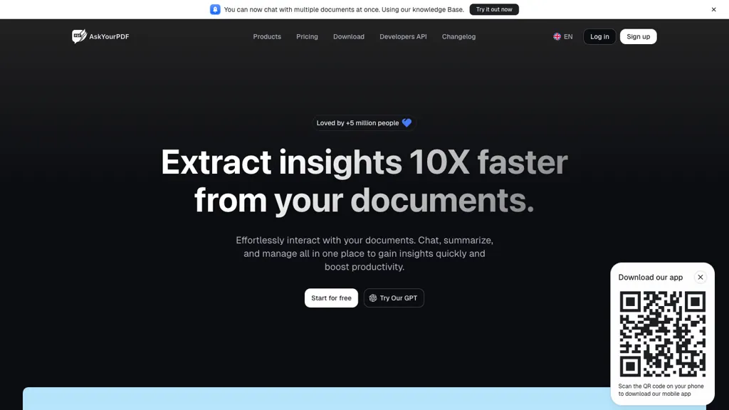 Ask Your PDF screenshot