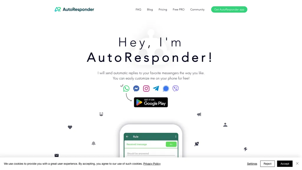AutoResponder screenshot
