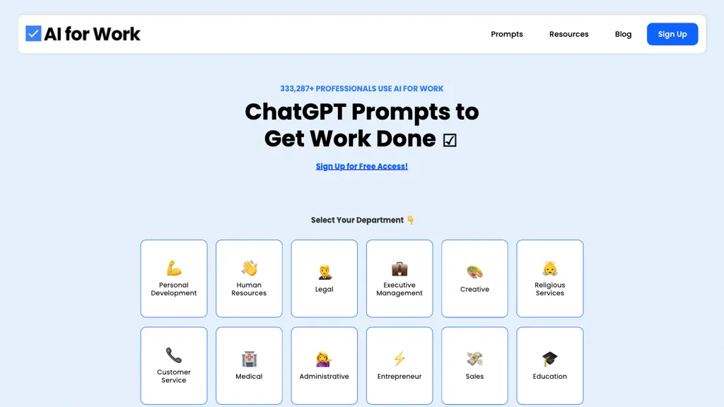 Ai for Work screenshot