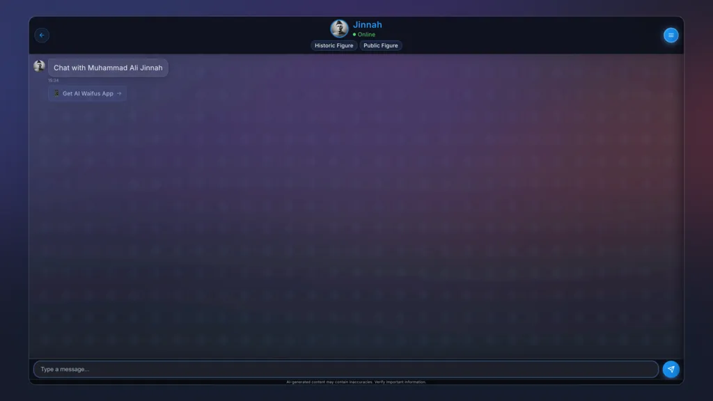 Chat with Jinnah screenshot