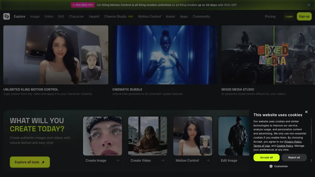 HiggsField AI screenshot