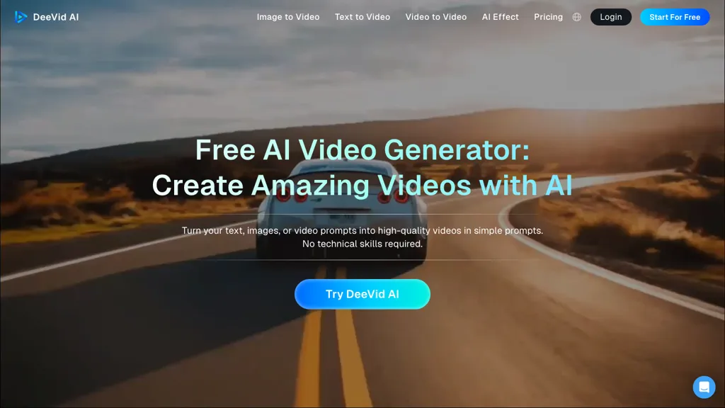 Deevid AI screenshot