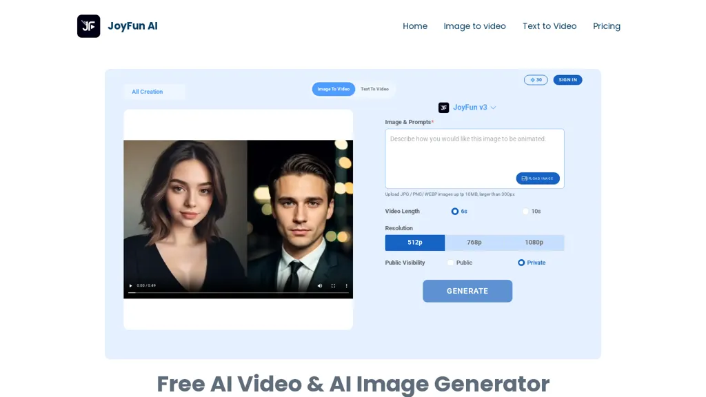 Joyfun AI screenshot