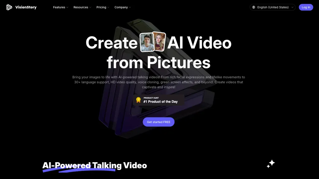 Visionstory ai screenshot