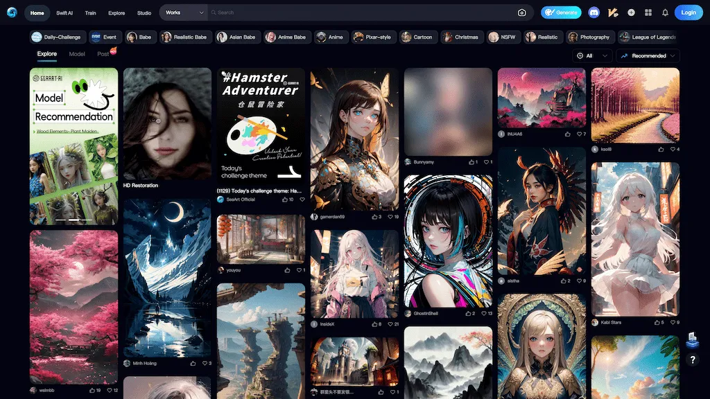 SeaArt.ai screenshot