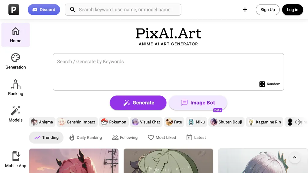 PixAI.ART screenshot