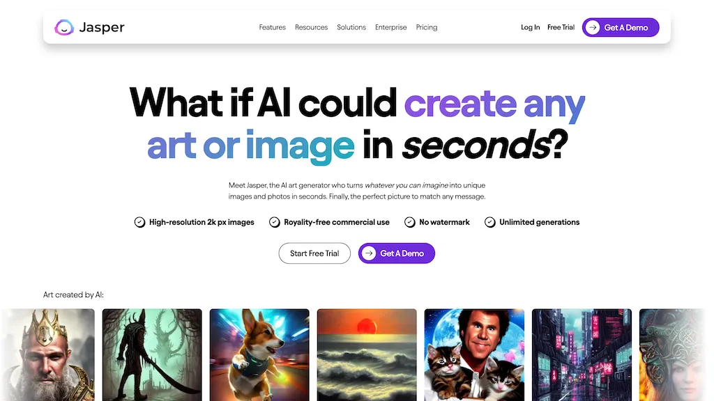 Jasper Art screenshot