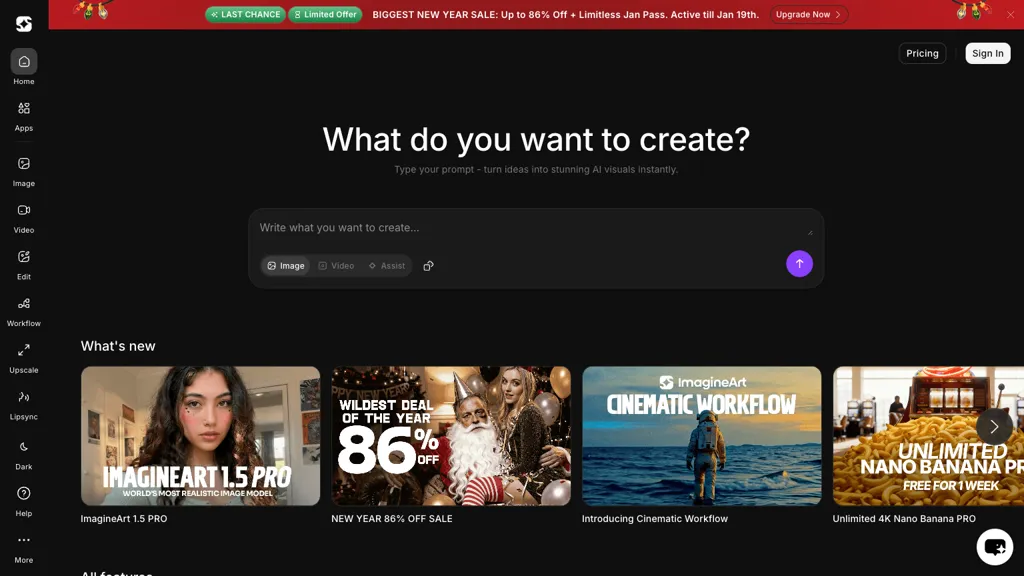 Imagine.art screenshot