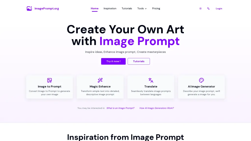 Image Prompt Generator screenshot