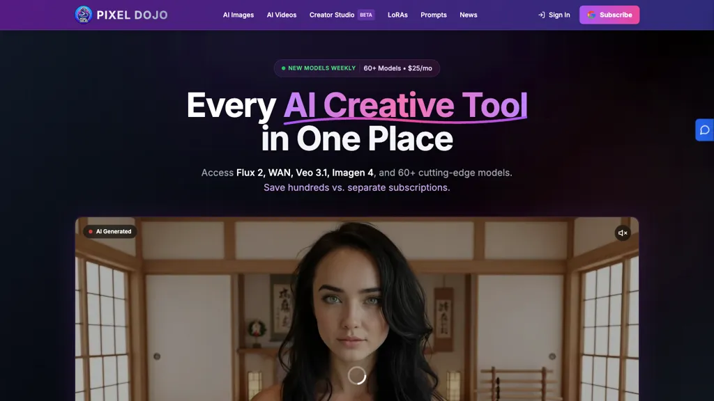 PixelDojo screenshot