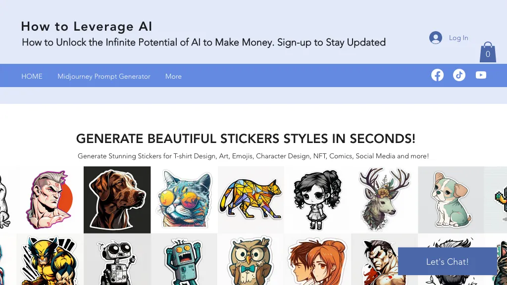 Sticker Prompt Generator screenshot