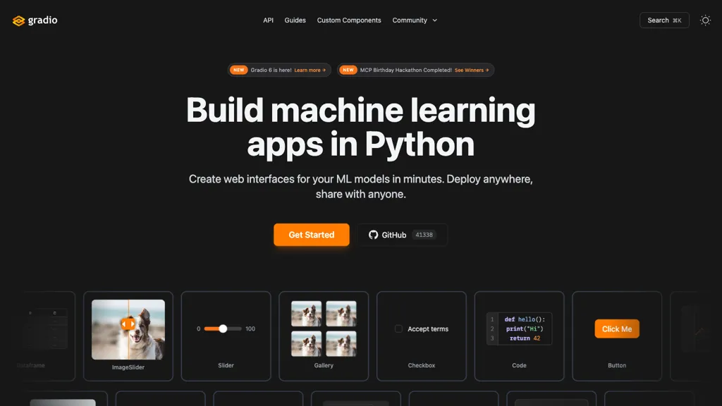 Gradio screenshot
