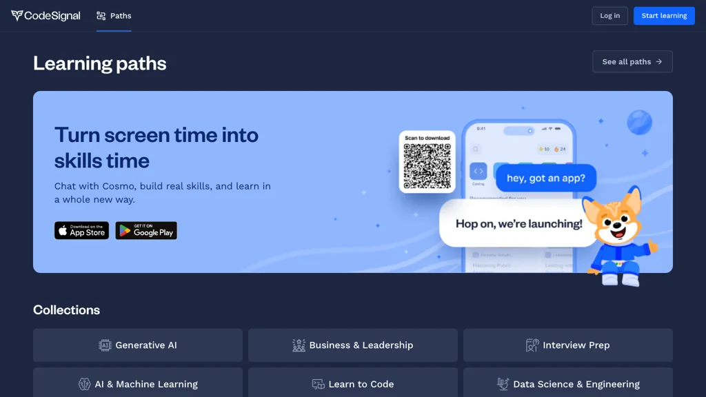 CodeSignal Learn screenshot