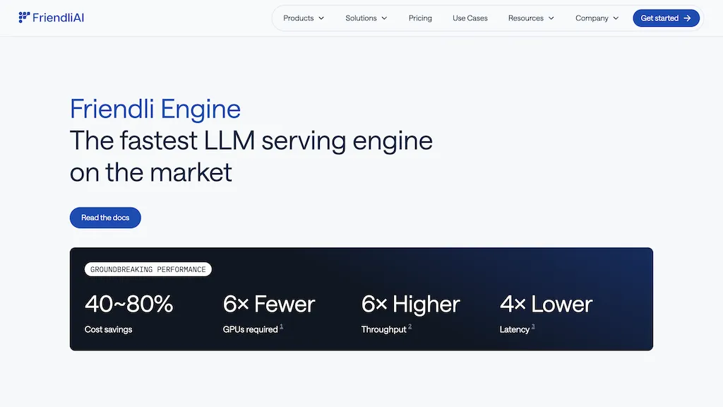 FriendliAI screenshot