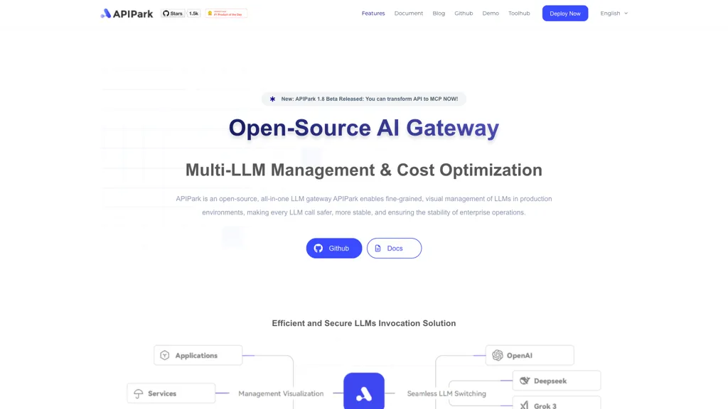 APIPark.com screenshot