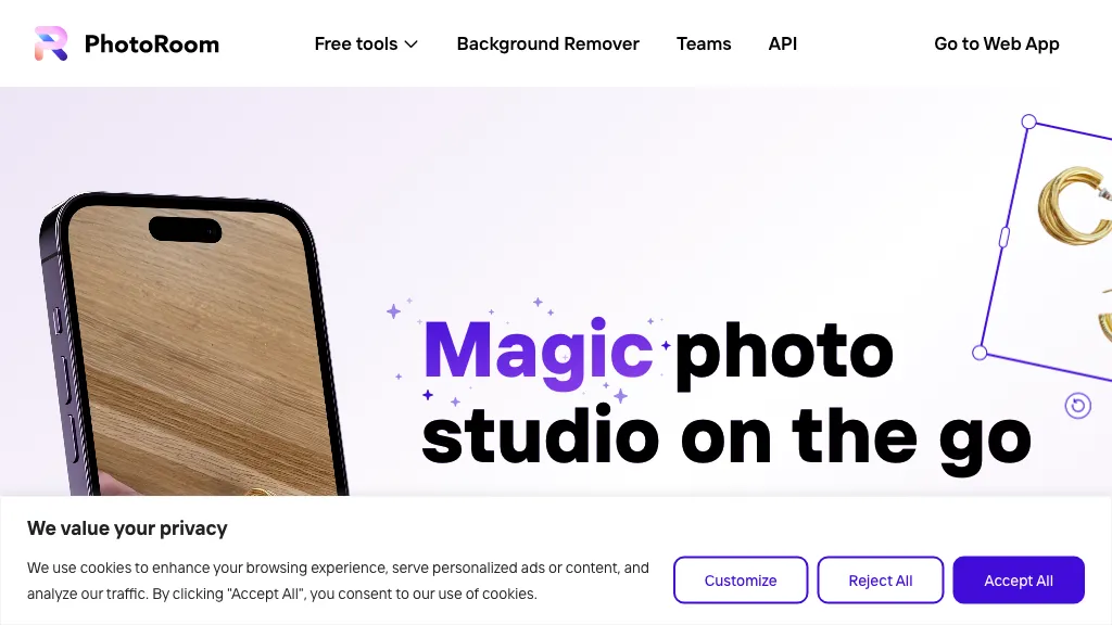 Photoroom screenshot