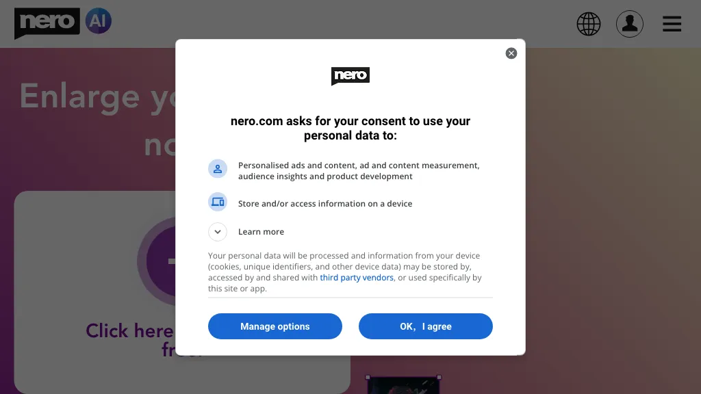 Nero Image Upscaler screenshot