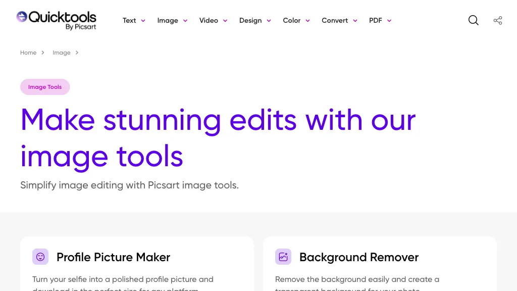 QuickTools by Picsart screenshot