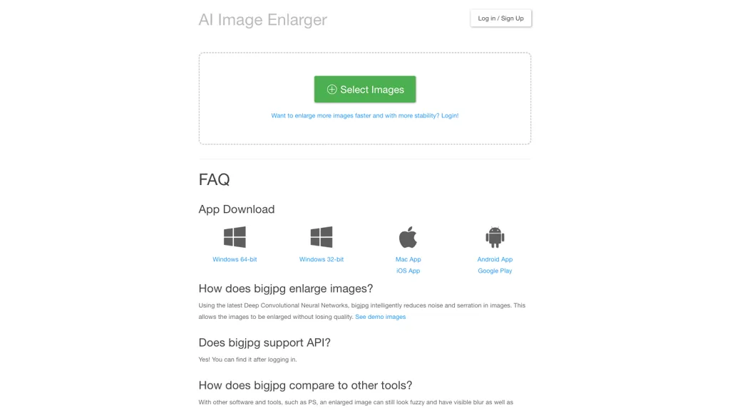 BigJpg screenshot