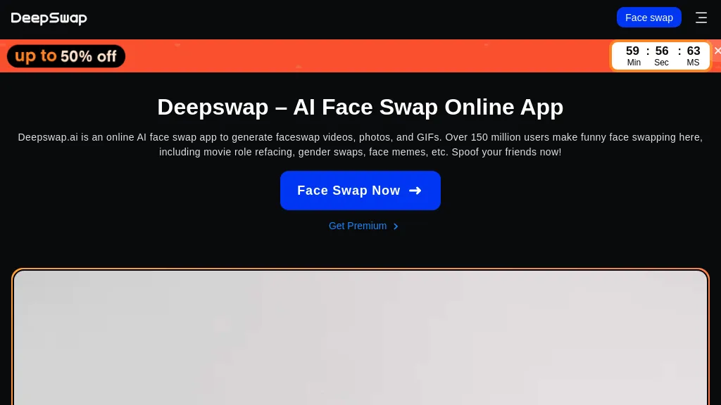 Deepswap.ai screenshot