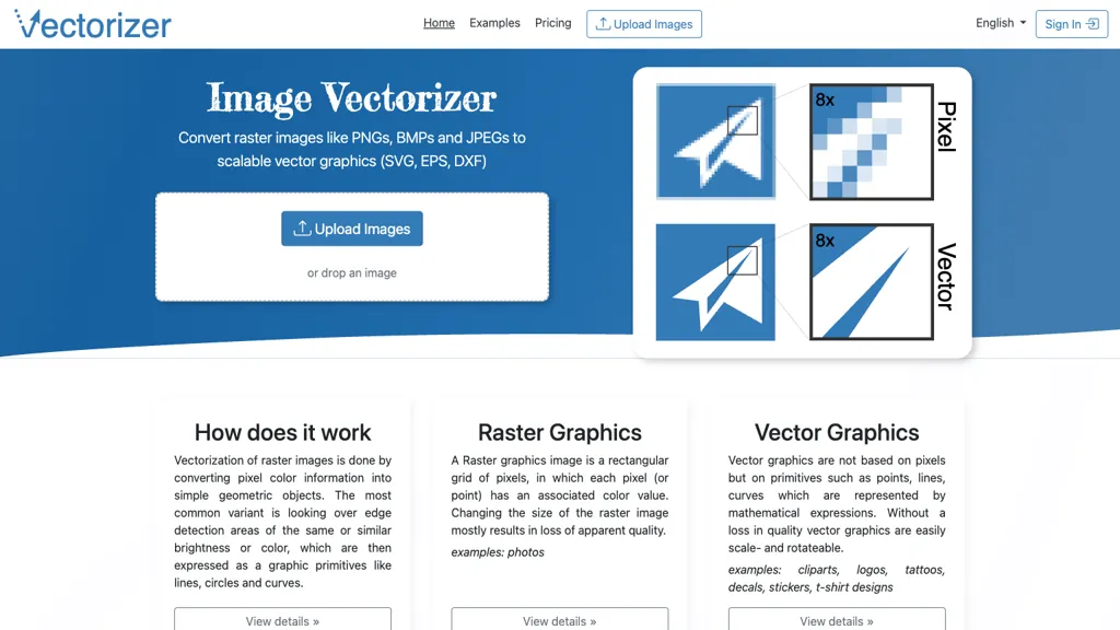 Vectorizer.io screenshot