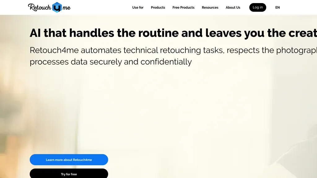 Retouch4.me screenshot